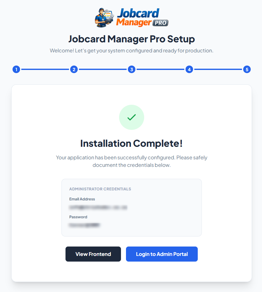 Installation Success